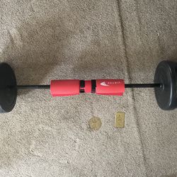 Barbell with Weight Plates (100 lbs)