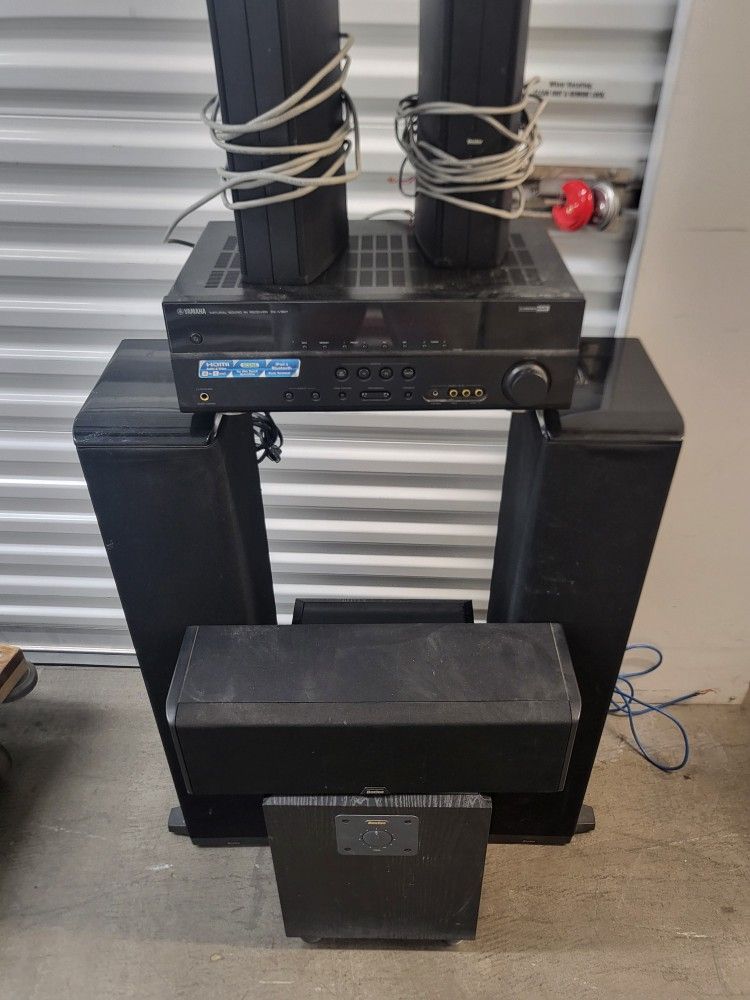 Boston Acoustics Complete Set/yamaha Receiver
