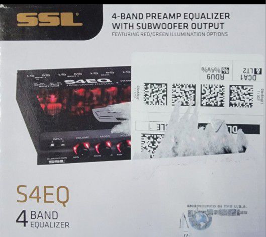 Sound Storm Laboratories S4EQ 4 Band Pre Amp Car Equalizer