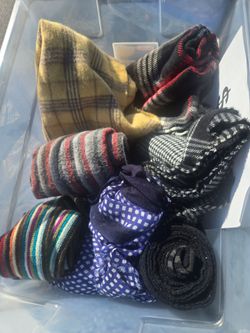 Mixed Lot of Scarves and Fabric Wraps