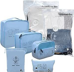 7 Set Mesh Packing Cubes for Luggage