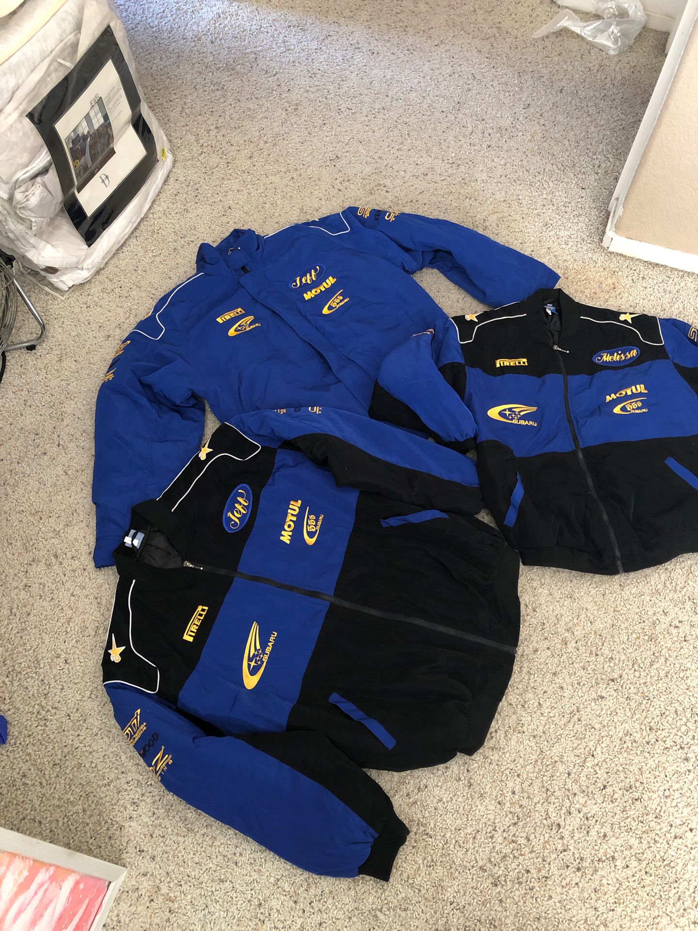 Subaru world rally team jackets