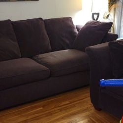 Purple Couch Set- For Non Sectional Lovers