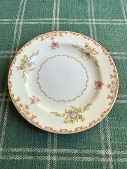 Vintage Floral Porcelain Decorative Plate
