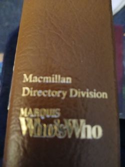 Hard Back( book) who's who in the west