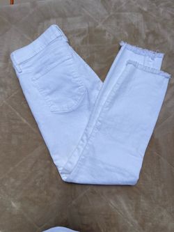 Ann taylor petite white womens jeans size 2p