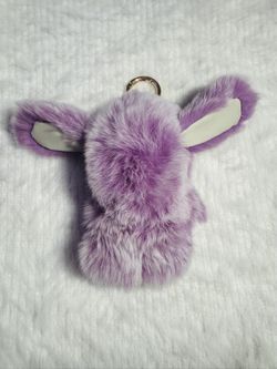 Genuine Rabbit Fur Keychain