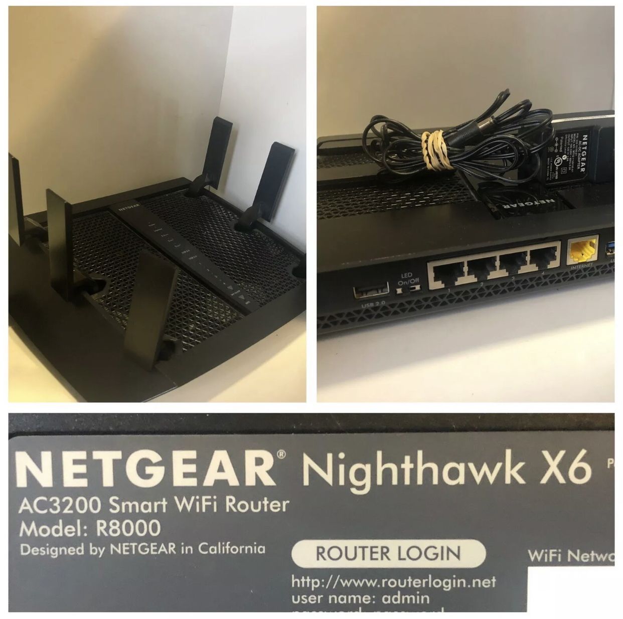 NETGEAR Nighthawk X6 Smart WiFi Router R8000
