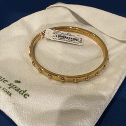 Brand New With Tags Kate Spade Gold Bangle Bracelet 