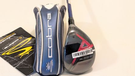 RH BRAND NEW  COBRA F. MAX #4 HYBRID 23* MD KICK 63G. S. FLEX  CONRA BIO CELL GRAPHITE SHAFT W/ NEW GOLF PRIDE GRIP Including a New Cobra  Hybrid head