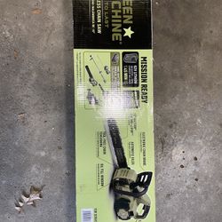 NEW Green Machine 62v Cordless Electric 16 Inch Chainsaw With 4AH Battery And Rapid Charger