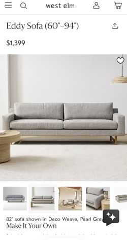 WEST ELM Eddy Sofa