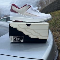 Jordan 2 Low -white- Cherrywood 