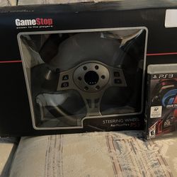 ps3 steering wheel and game