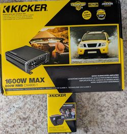 NEW kicker CXA 800.1 with bass knob
