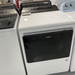 Whirlpool White 7.4 Cu. Ft. Smart Top Load Electric Dryer 