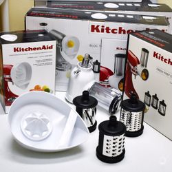 KitchenAid Slicer Shredder & Citrus Juicer Attachments KSMVSJA Brand NEW