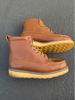 Die Hard Men's CLASSIC Work Boot 6" SureT Soft Toe Size 12d WIDE - BROWN