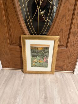 Framed Indian Painting Art