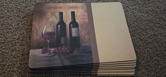 Wine And Grape Placemats