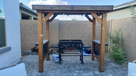 Aluminum covered pergola