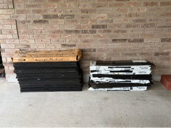 Unused roof shingles