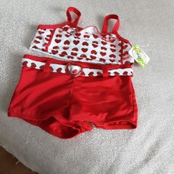 two Piece Upf Girl's Swimsuit SIZE 4T