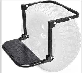 Truck tire service step