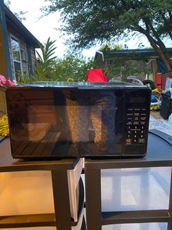 Small microwave $25 available at Desoto