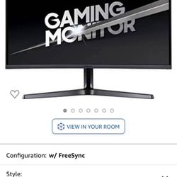 32inch Samsung Curved Monitor 2560x1440p
