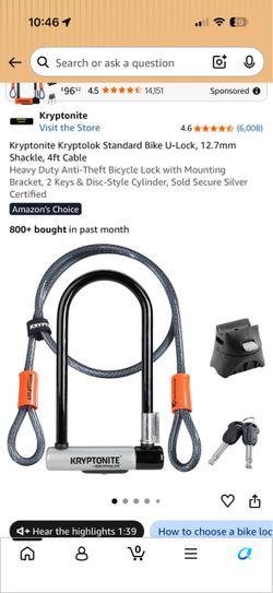 Kryptonite Bike lock