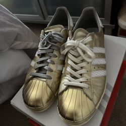 ADIDAS 11- gold foil, gold METAL SHELL-Toes