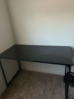 black desk