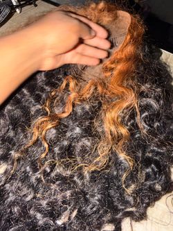 Curly lace front wig