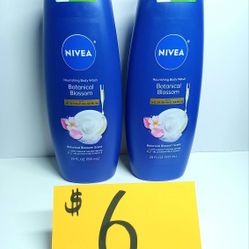 Nivea Nourishing Botanical Blossom Body Washes 