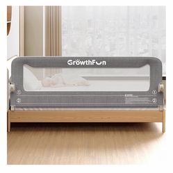GrowthFun Foldable Bed Rail for Toddlers, 71 in