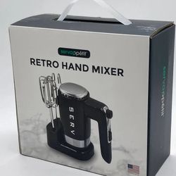 Servappetit Black 50s Retro Style Hand Mixer New I Can Deliver 40$ 