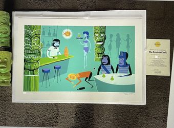 Shag Josh Agle 2010 The Drunken Cleric LE Complete Set Signed And Titled