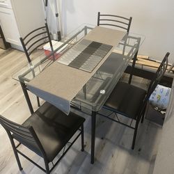 Dining Table With 4 Chairs 