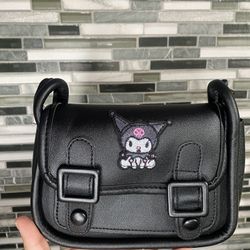 Sanrio Hello Kitty Kuromi Purse PU Leather Shoulder Bag