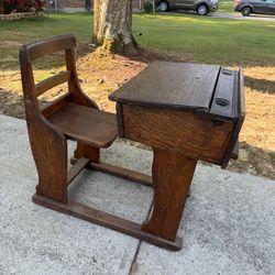 Antique School Desk