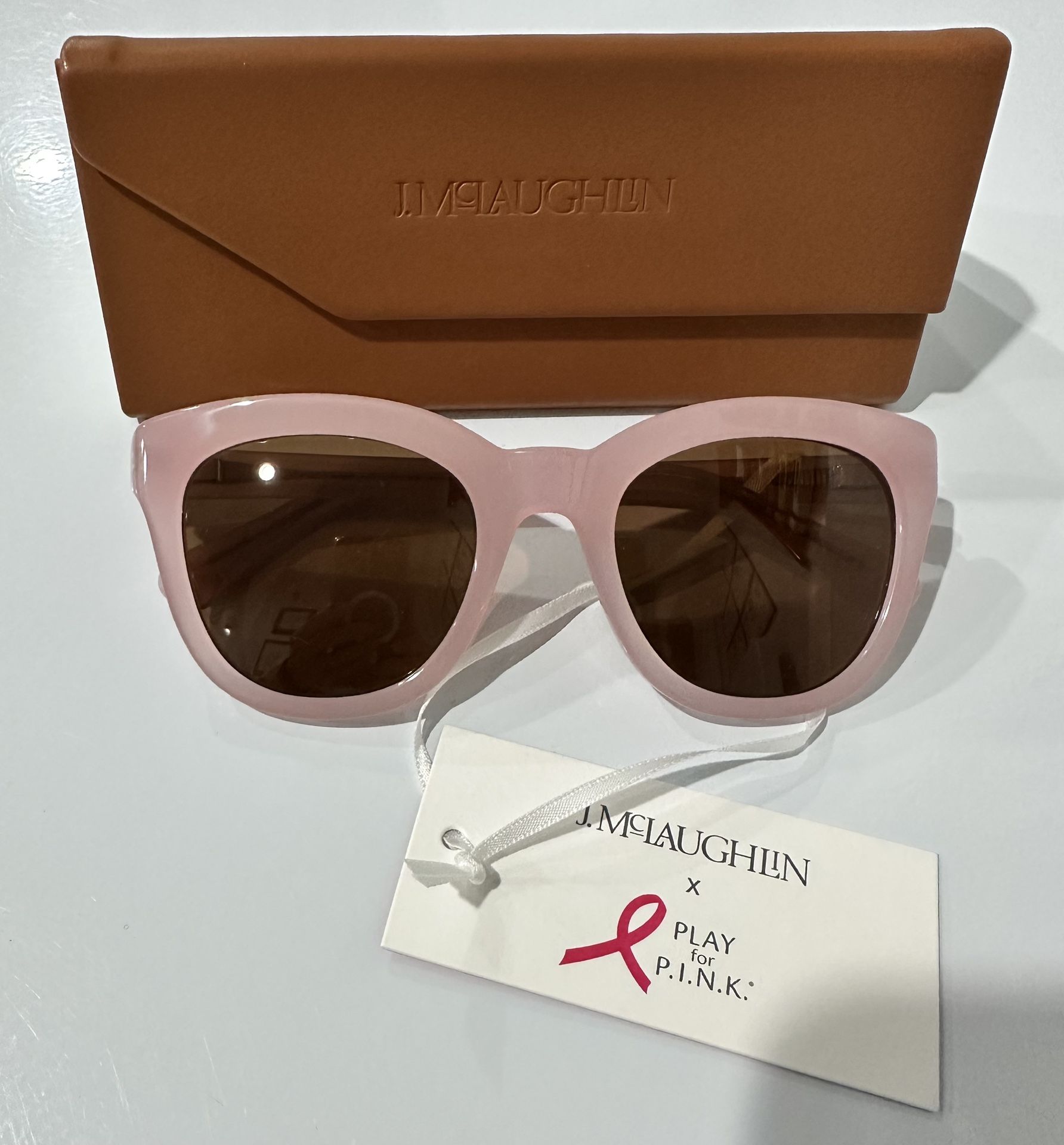 NEW J McLaughlin Sunglasses Mindy Women’s Eyewear Solid Play For P.I.N.K Pink