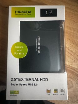 Maxone 1TB External Hard Drive USB 3.0