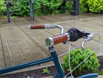 Brooks Slender Leather Grips - 130mm/100mm - Honey for Sale