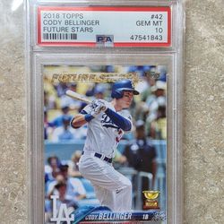 2018 Cody Bellinger Topps Future Stars. PSA 10
