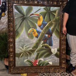 Tropical Painting About 5 Feet