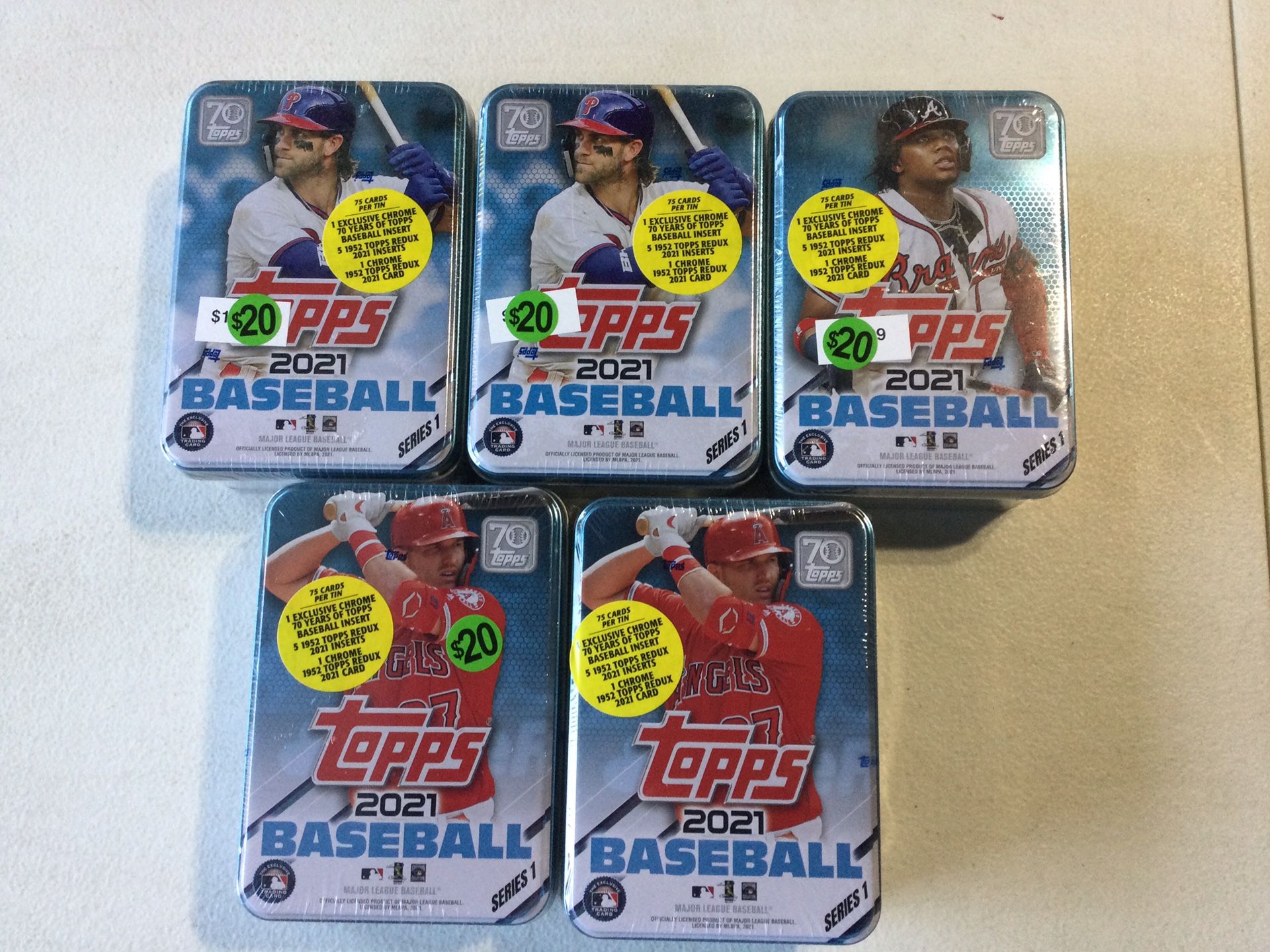 2021 Topps Baseball Series 1 Unopened Tins