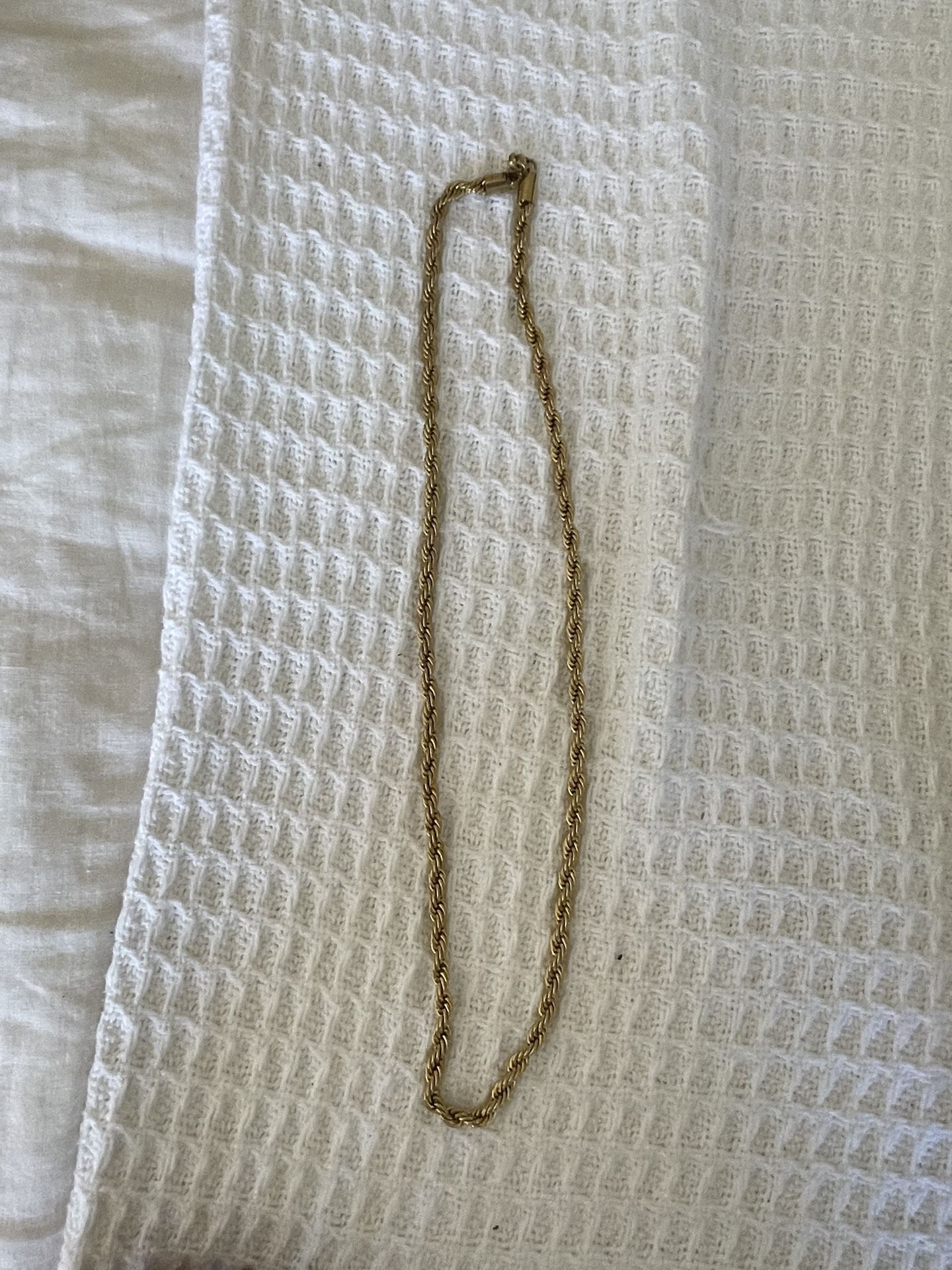 Rope Chain In Yellow Gold