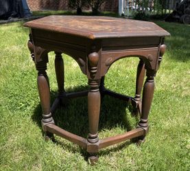 Unique Hexagonal Topped Table