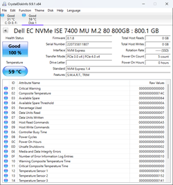 DELL EMC 800GB Gen 4 NVMe m.2 SSD
